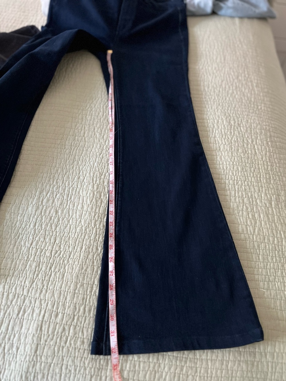PAIGE Dark Navy Stretch Trousers - Picture 8 of 13